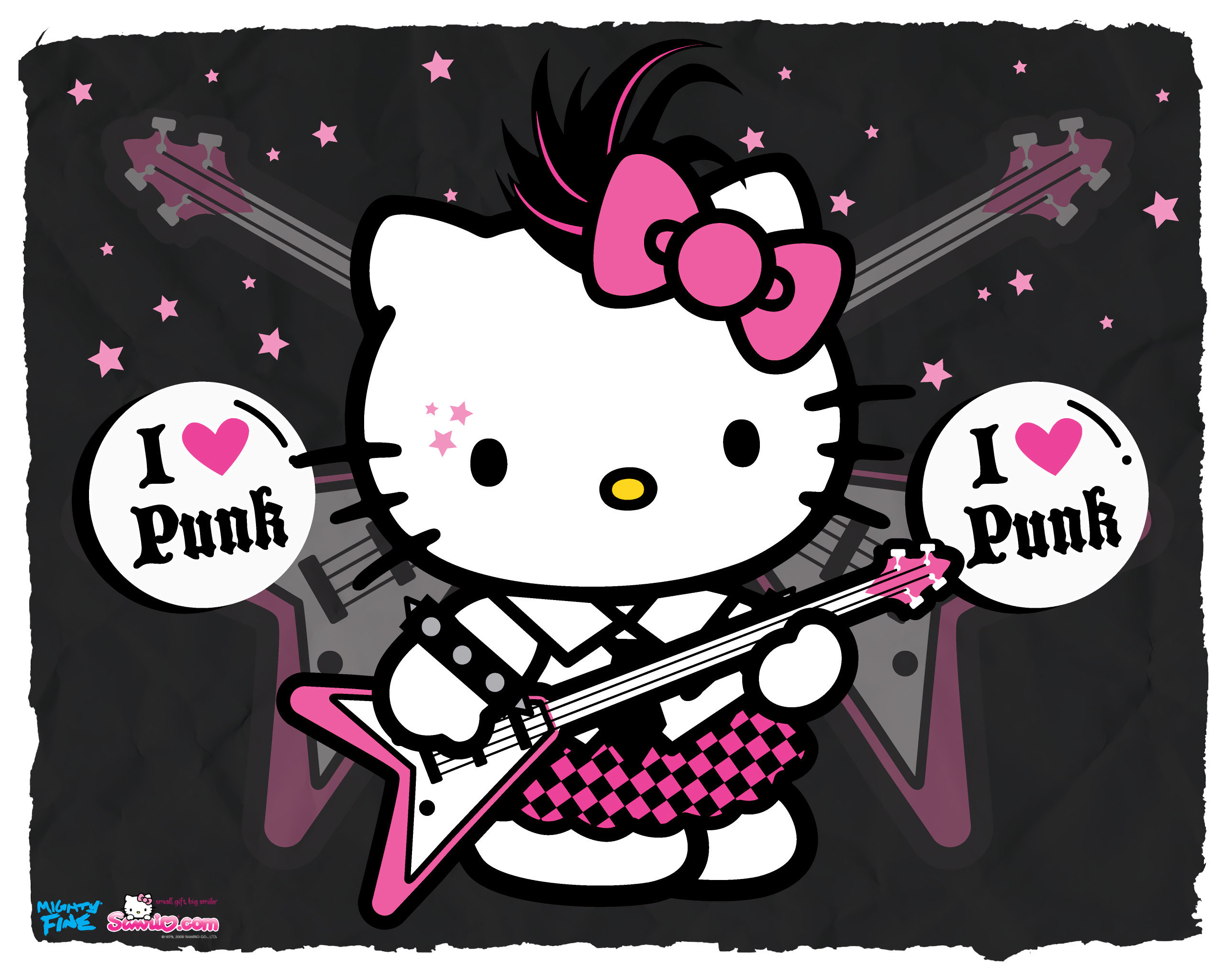 Free Hello Kitty High Quality Wallpaper Id - Hello Kitty Wallpaper Punk - HD Wallpaper 