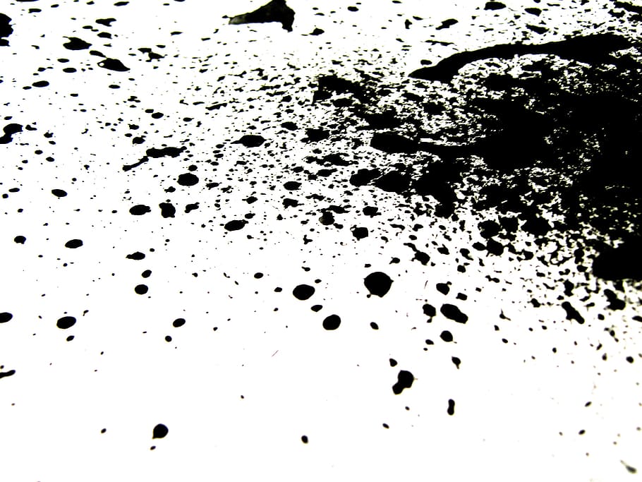 Black And White Splatter Free - HD Wallpaper 