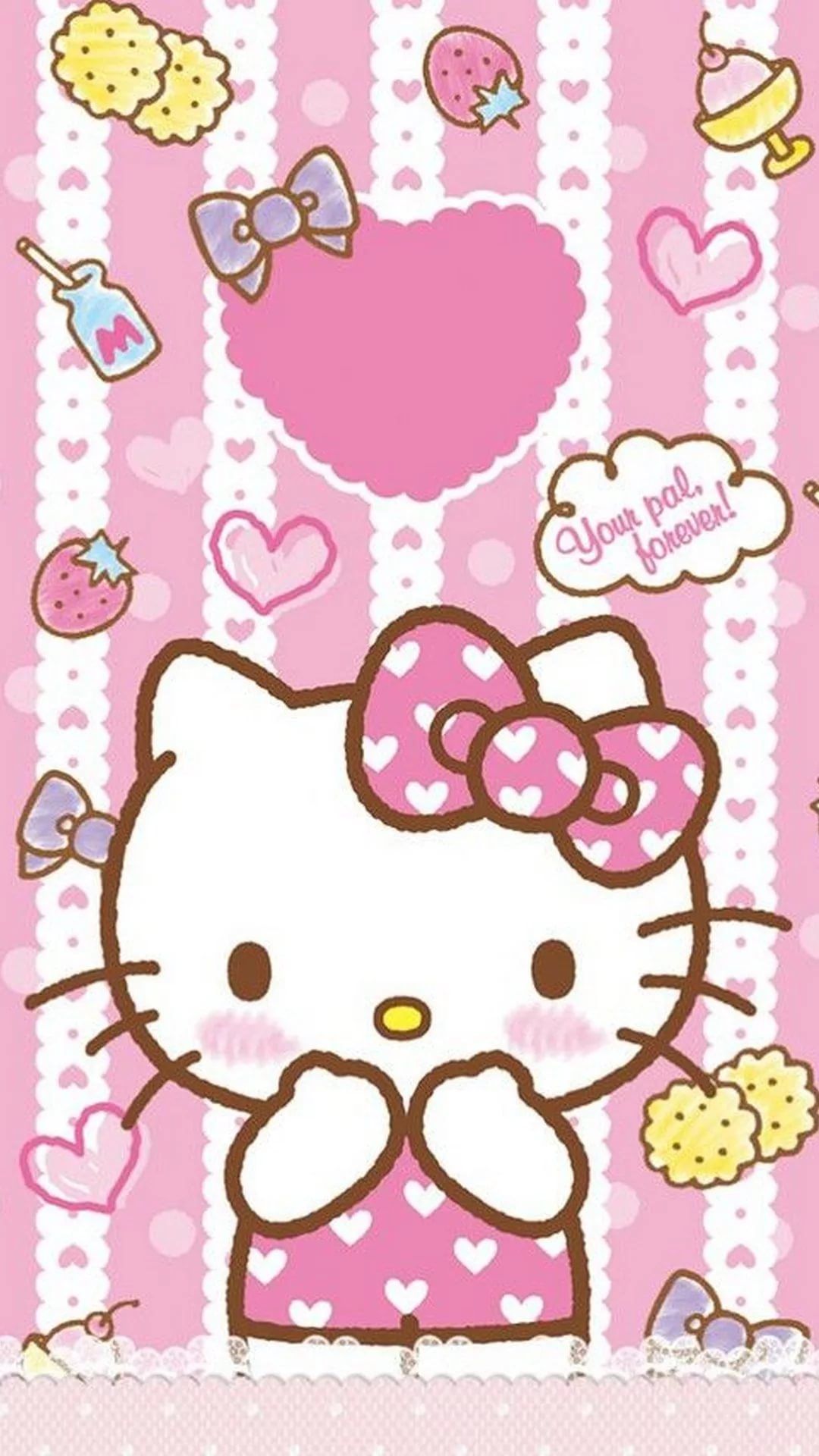 Cute Hello Kitty Cell Phone Wallpaper - Hello Kitty Wallpaper For Android - HD Wallpaper 