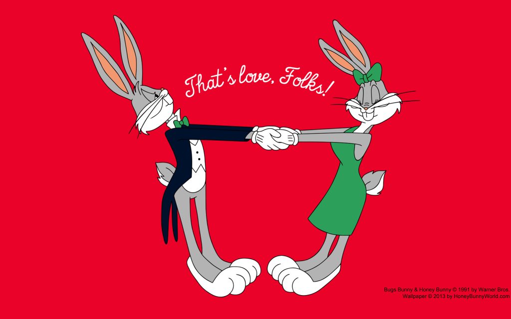 Bugs Bunny Wallpaper Pic Hwb413959 - Bugs Bunny And Honey Bunny - HD Wallpaper 