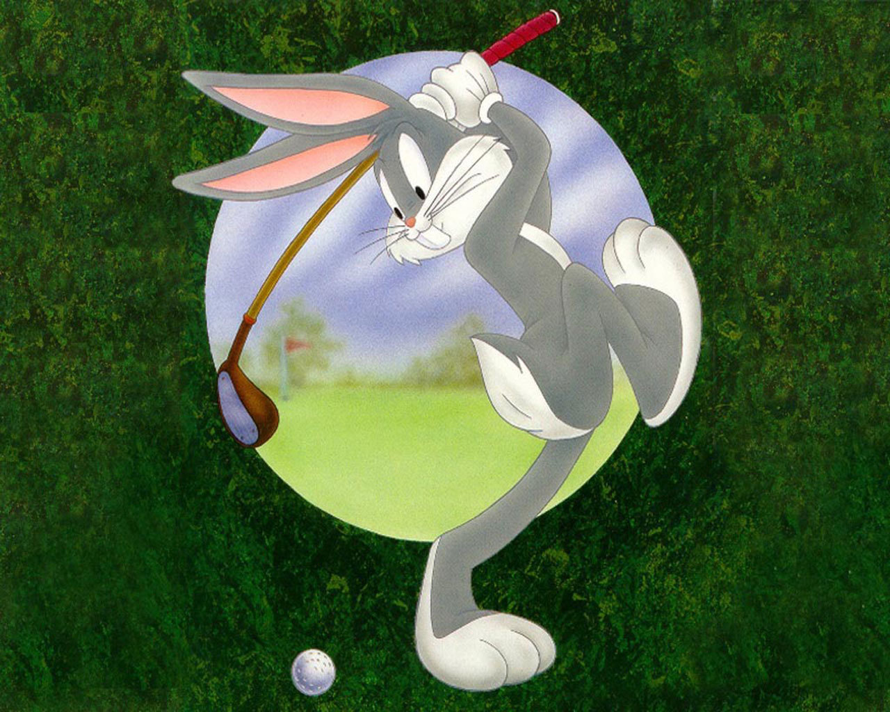 Golf Bunny - Bugz Bunny Playing Golf - HD Wallpaper 