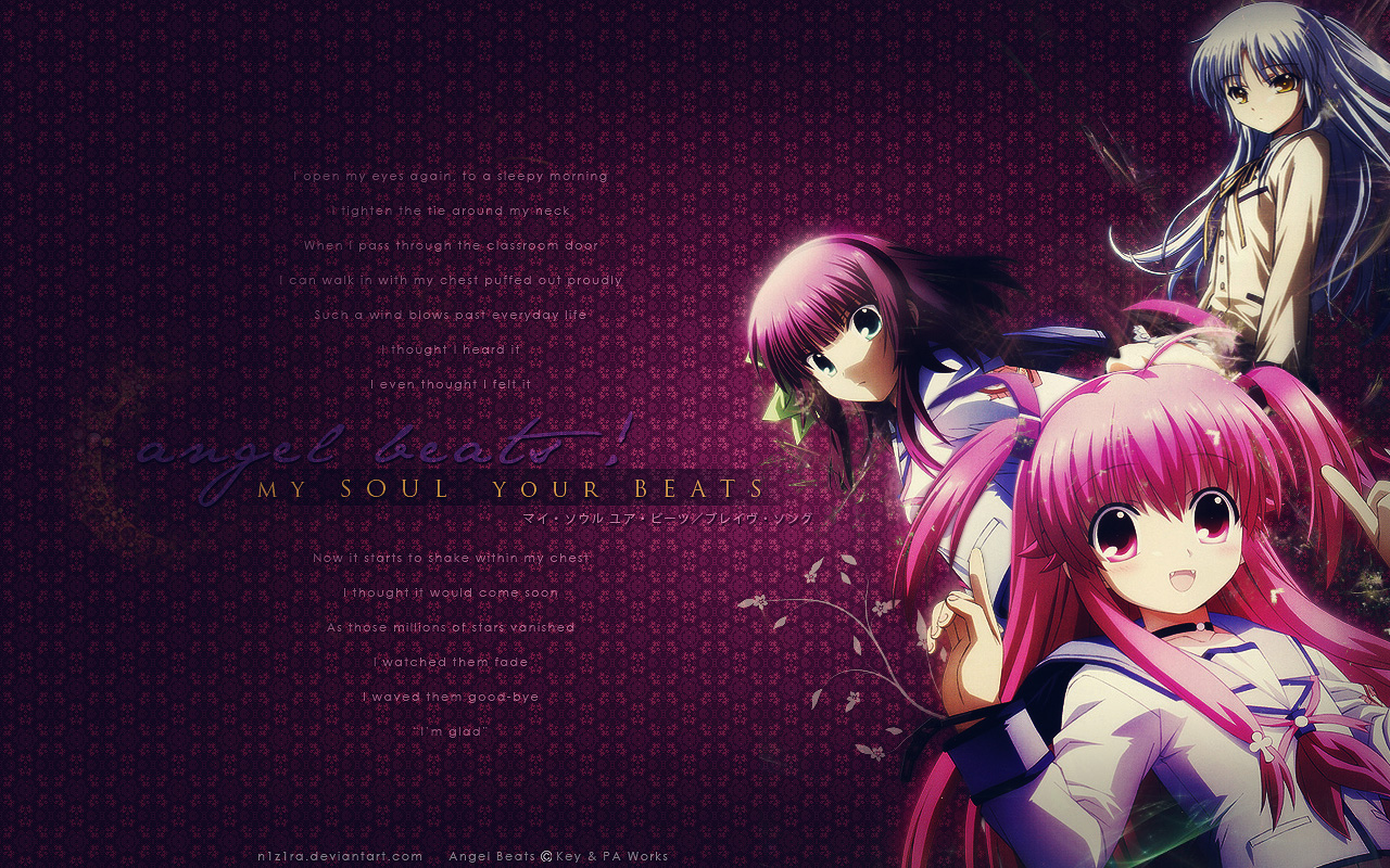 Sad Angel Beats Background 1280x800 Wallpaper Teahub Io