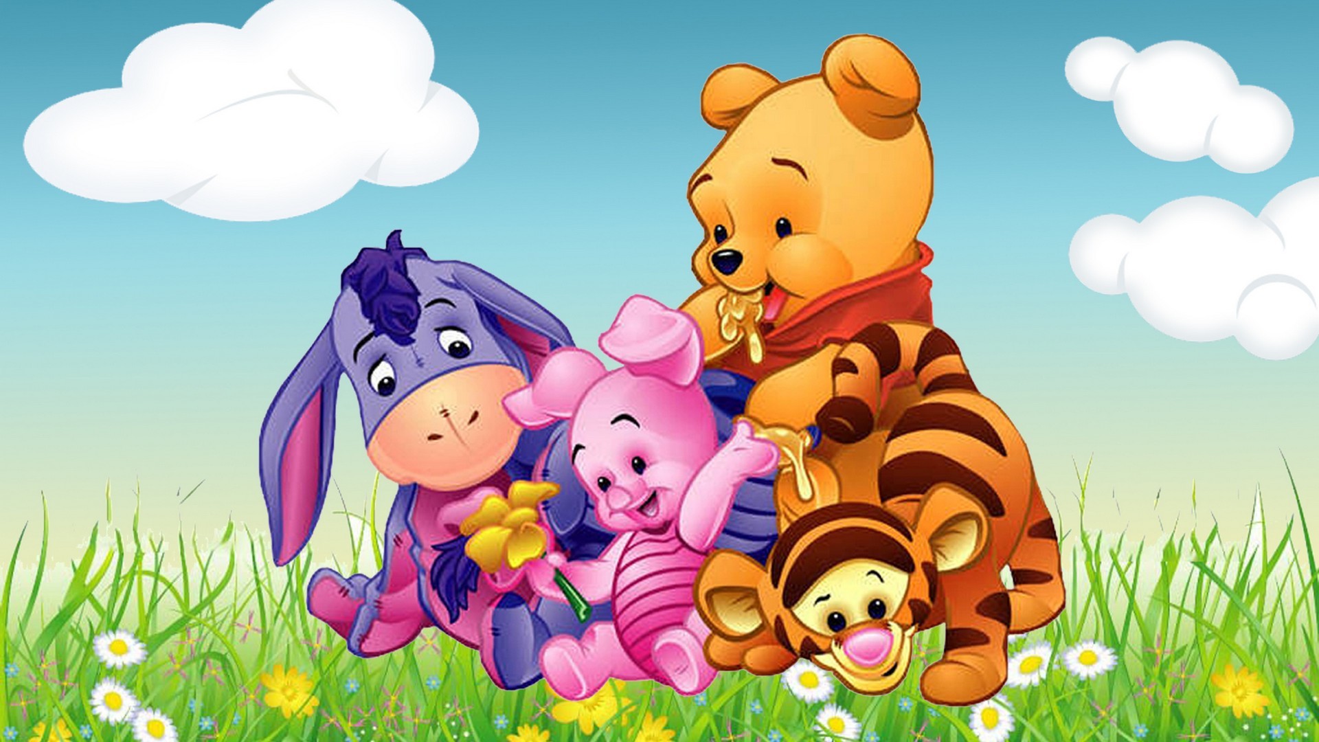 1920x1080, Cartoon Winnie The Pooh Tigger Piglet And - 4k Winnie The Pooh - HD Wallpaper 