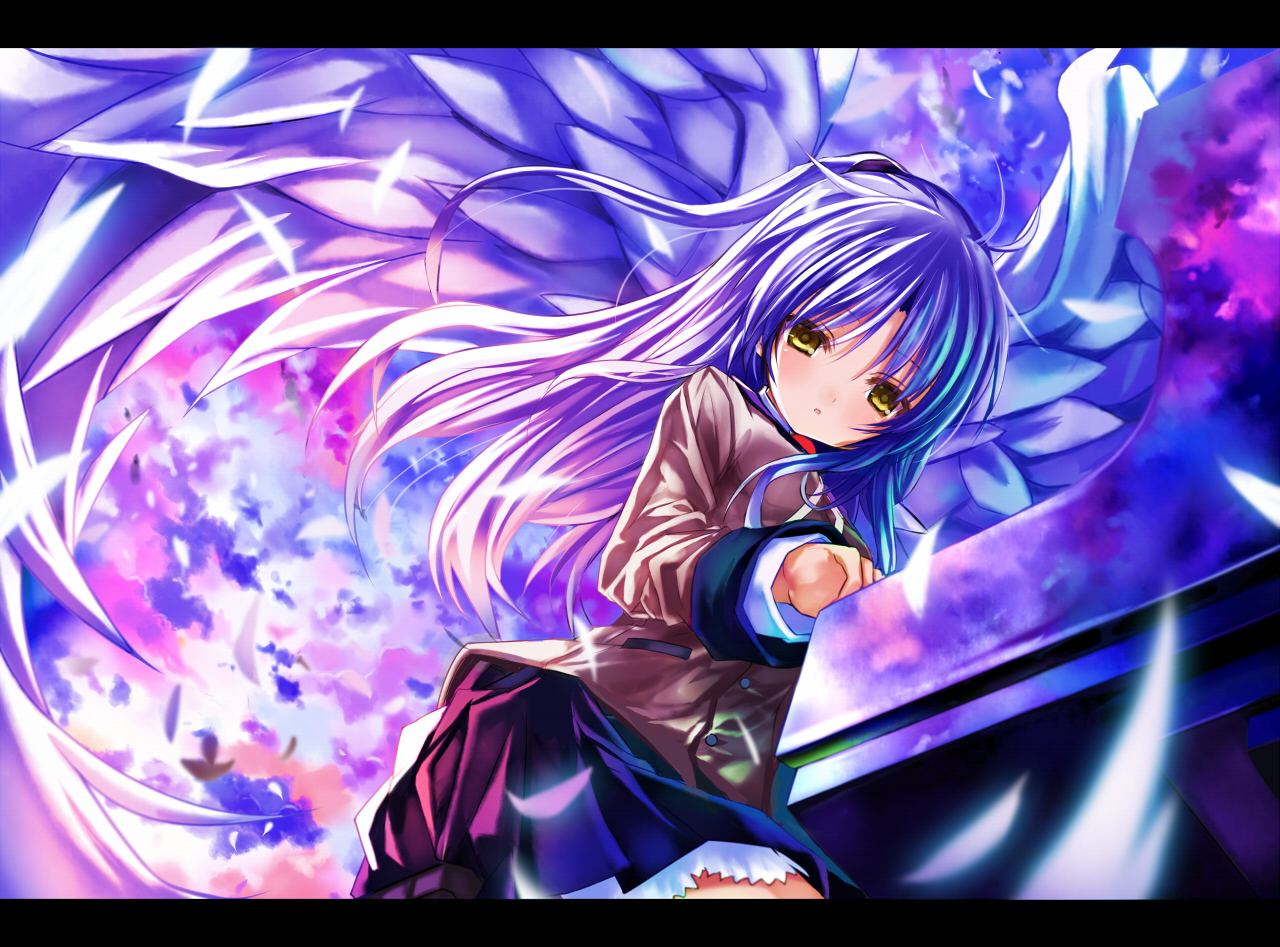 Anime Angel Beats And Piano Image 1280x947 Wallpaper Teahub Io