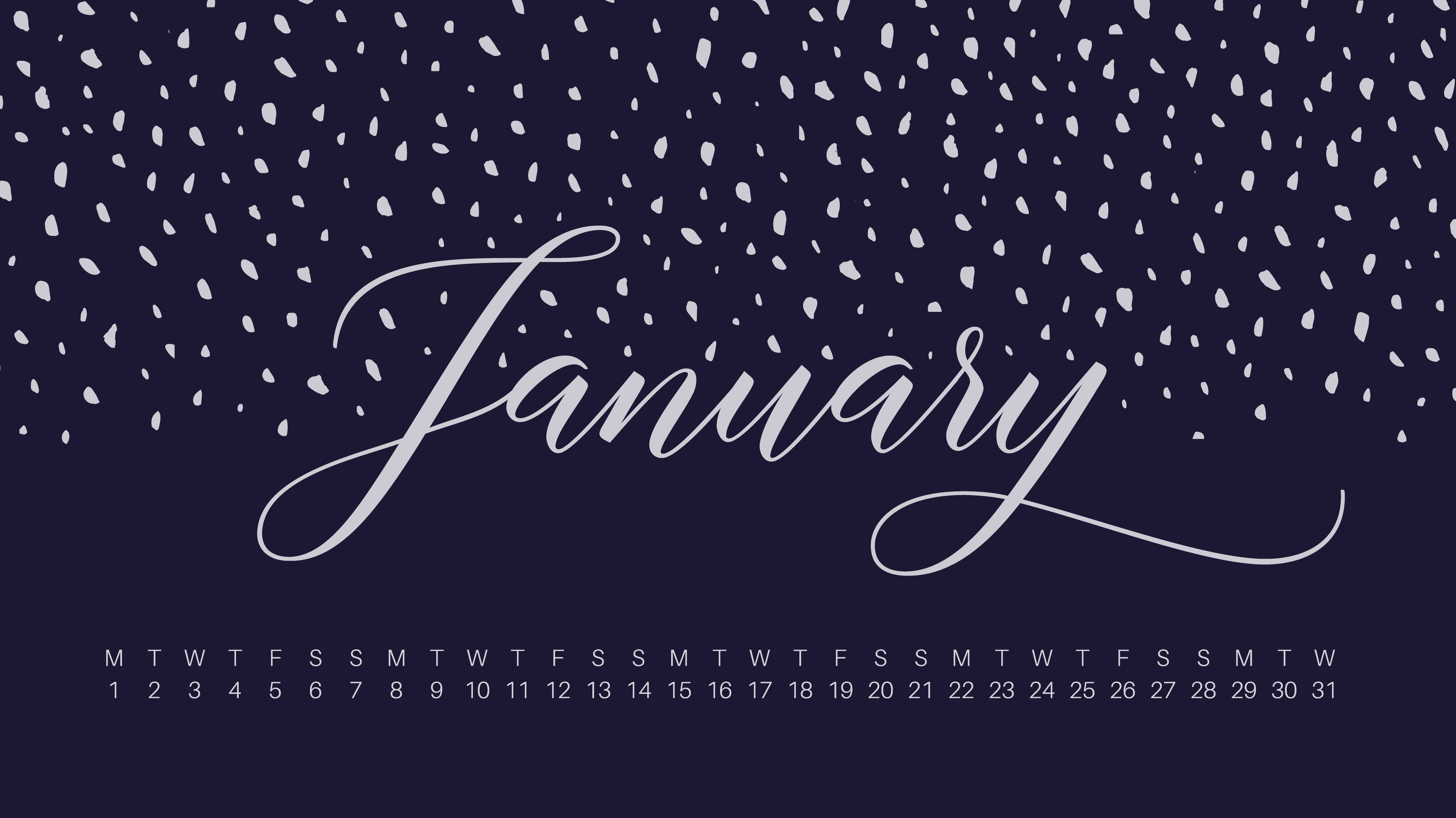 January Calendar Wallpaper 2018 - HD Wallpaper 