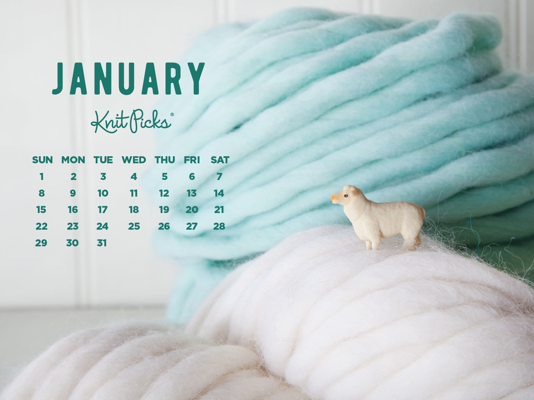 Free January Desktop Calendar From Knitpicks - January Backgrounds Desktop - HD Wallpaper 