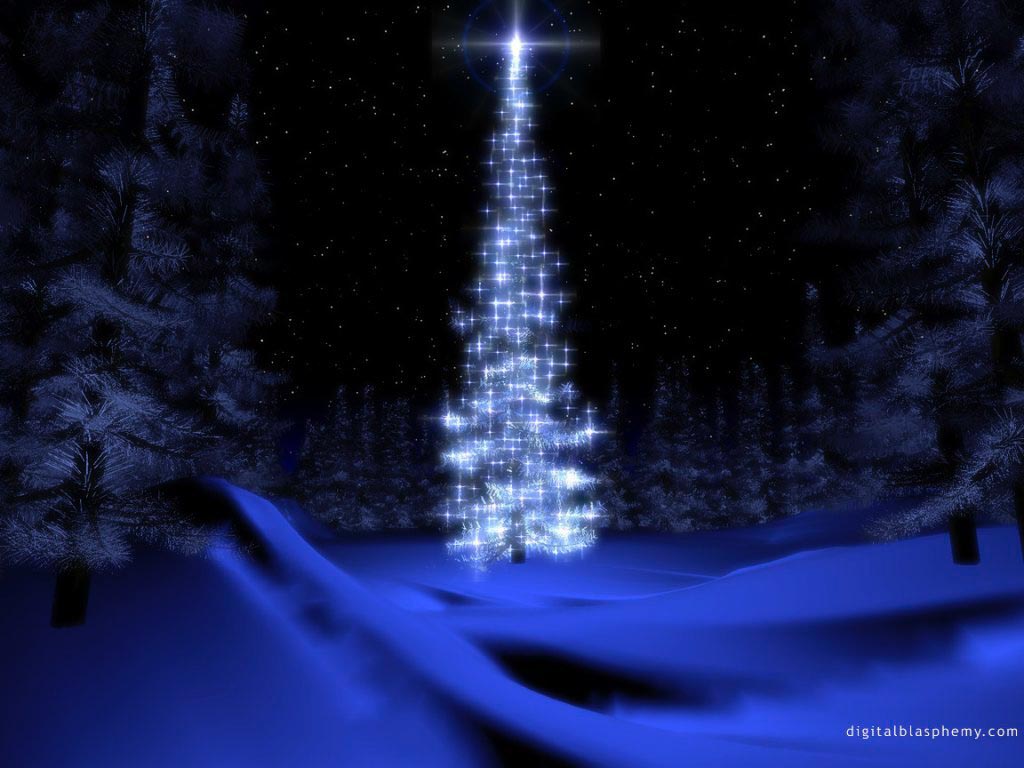 3d Christmas Wallpaper Digital Blasphemy Christmas 1024x768