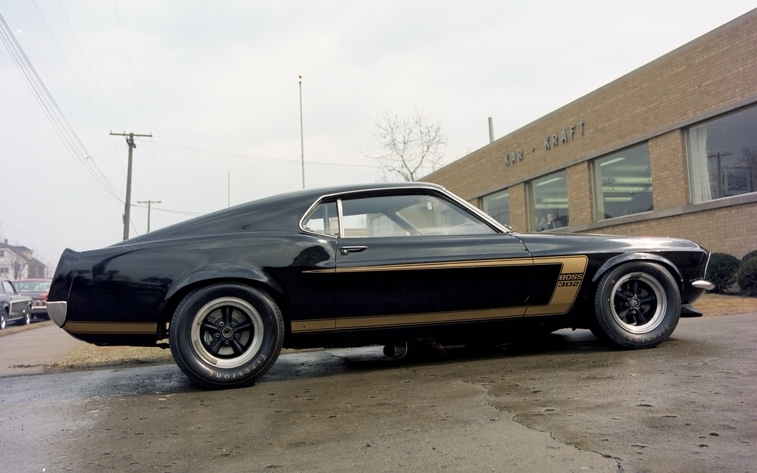 1969 Mustang Boss 302 Black - HD Wallpaper 