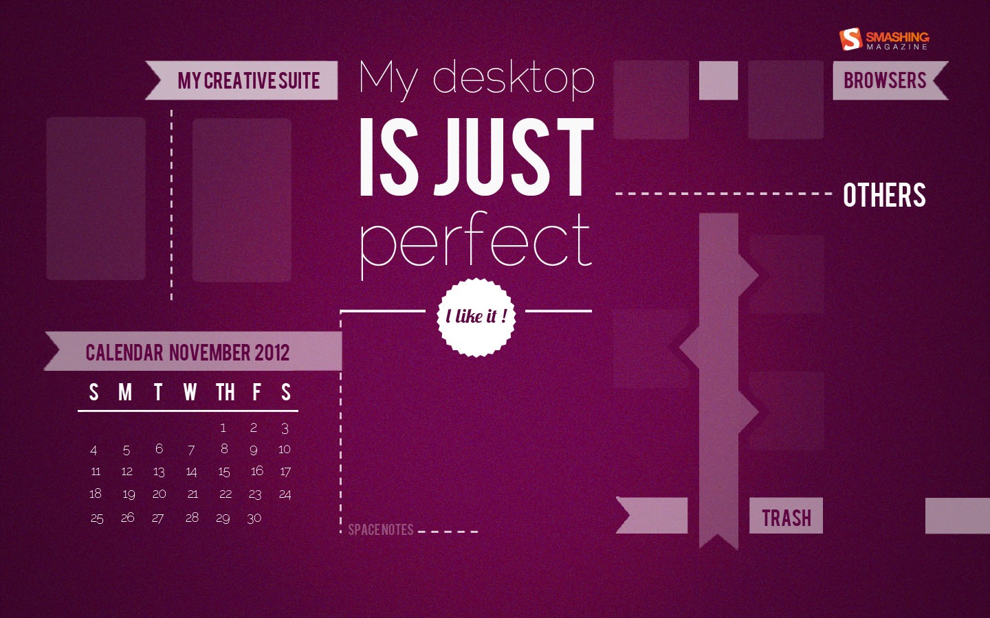 In January Calendar Wallpaper - November Desktop Organizer - HD Wallpaper 