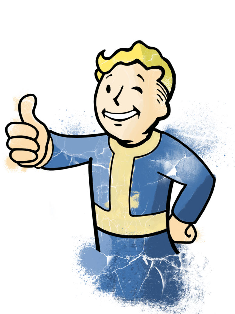 Fallout Pip Boy Png - Fallout Vault Boy Png - HD Wallpaper 