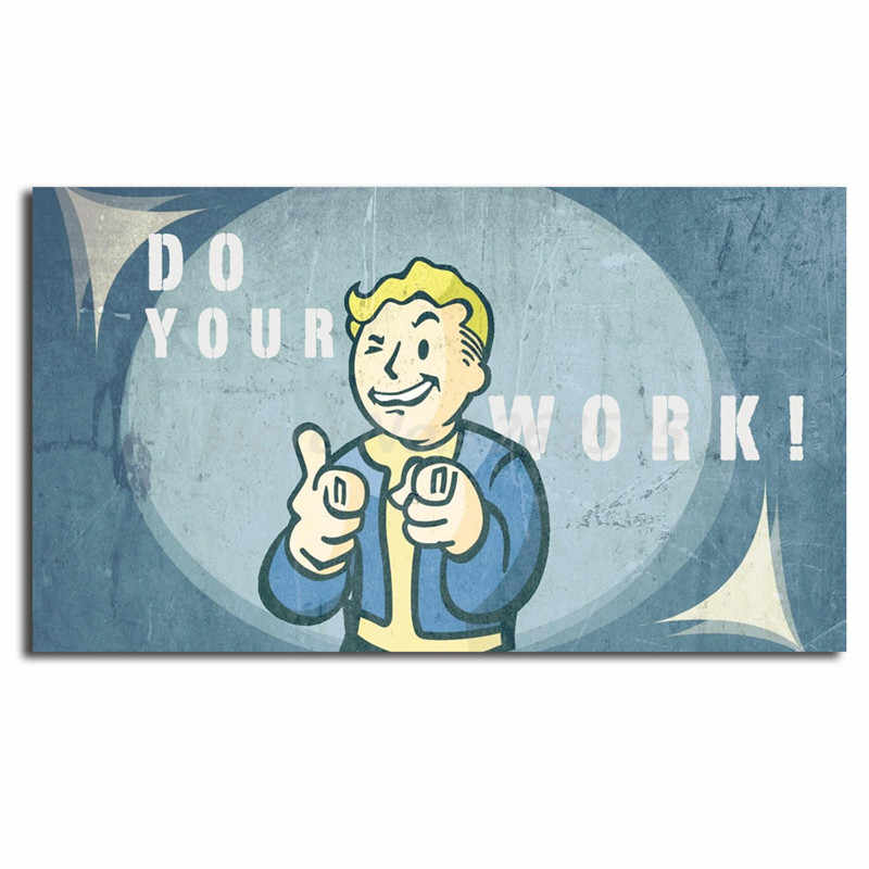 Fallout Vault Boy Wallpapers Hd Wall Art Game Canvas - Fallout Vault Boy - HD Wallpaper 