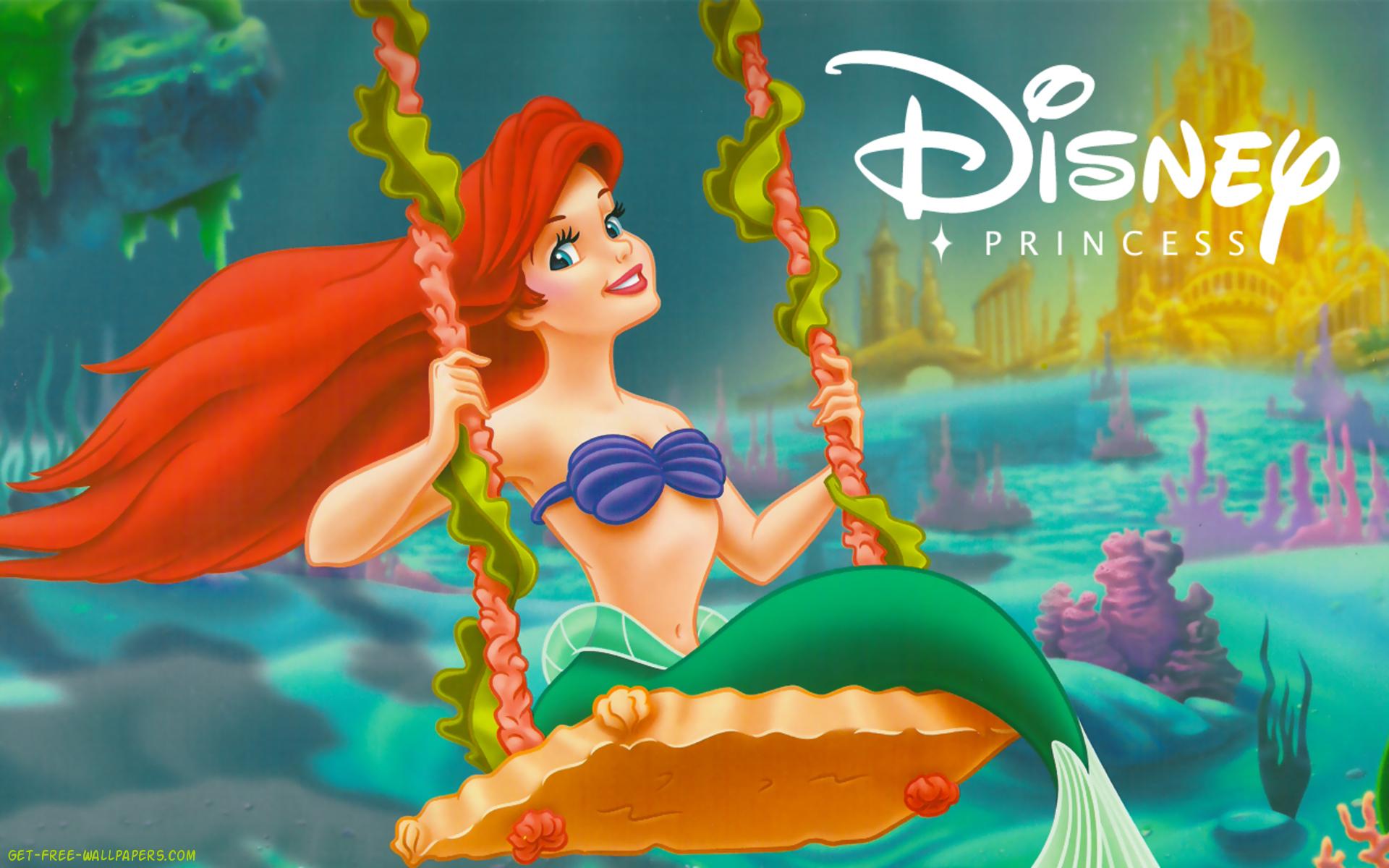Disney The Little Mermaid Ariel Floral Disney Princess - Disney Ariel Hd - HD Wallpaper 
