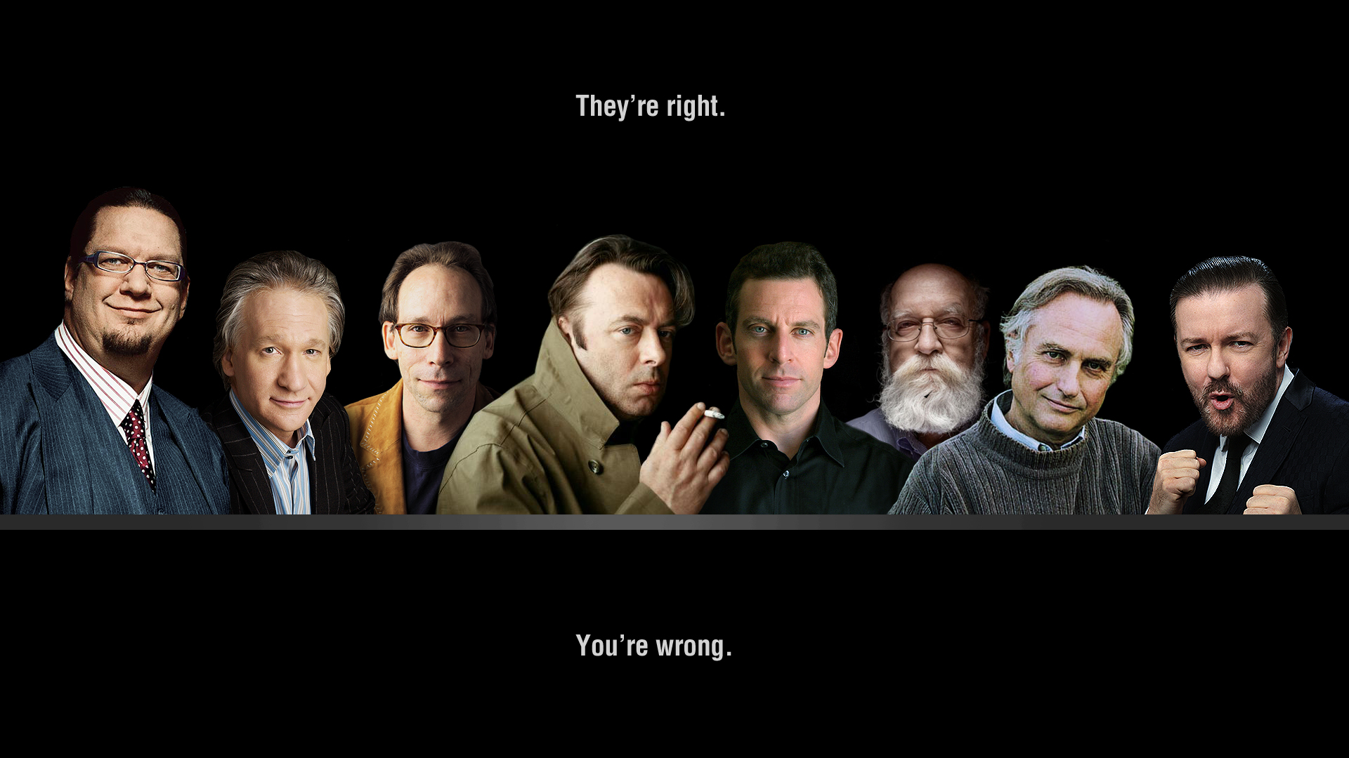 New Atheist Poster - They Re Right You Re Wrong Atheists - HD Wallpaper 