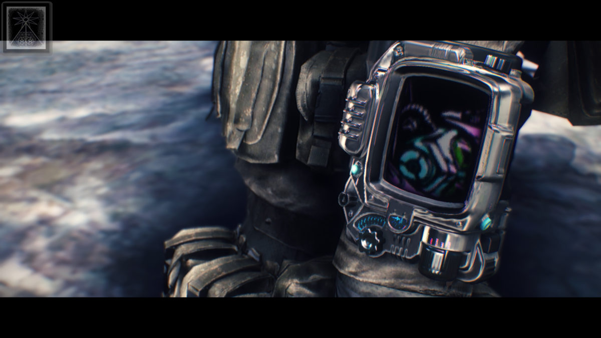 Synthwave Ranger Pip Boy Wallpaper At Fallout 4 Nexus - Gadget - HD Wallpaper 