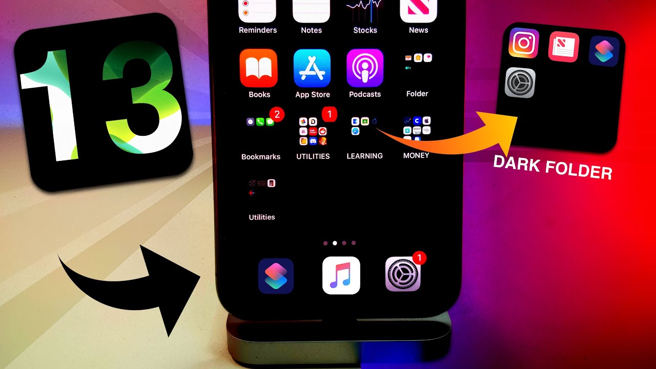 Ios 13 Folders - HD Wallpaper 