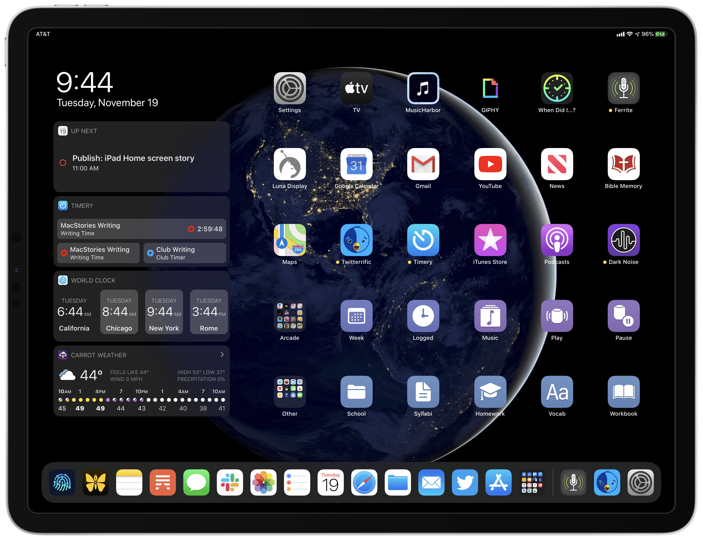 My Dock Contains 14 Apps And A Folder - Ipados Home Screen Widgets - HD Wallpaper 