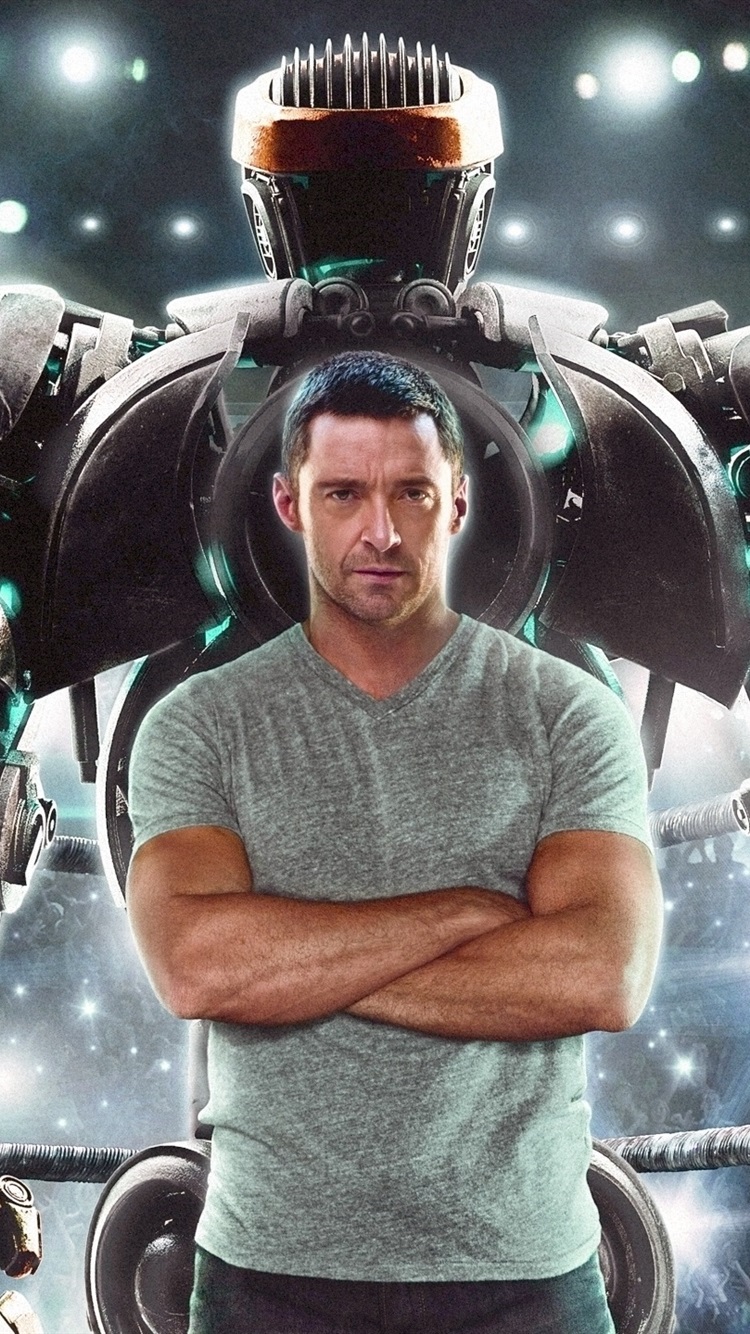 Iphone Wallpaper Real Steel Hd - Real Steel Hugh Jackman - HD Wallpaper 