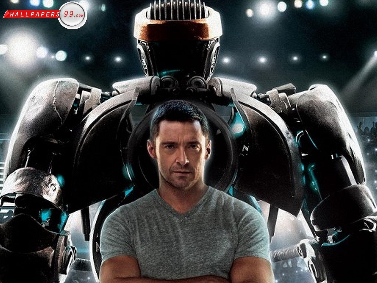 Posterhouzz Movie Real Steel Hd Wallpaper Background - Real Steel Hugh Jackman - HD Wallpaper 