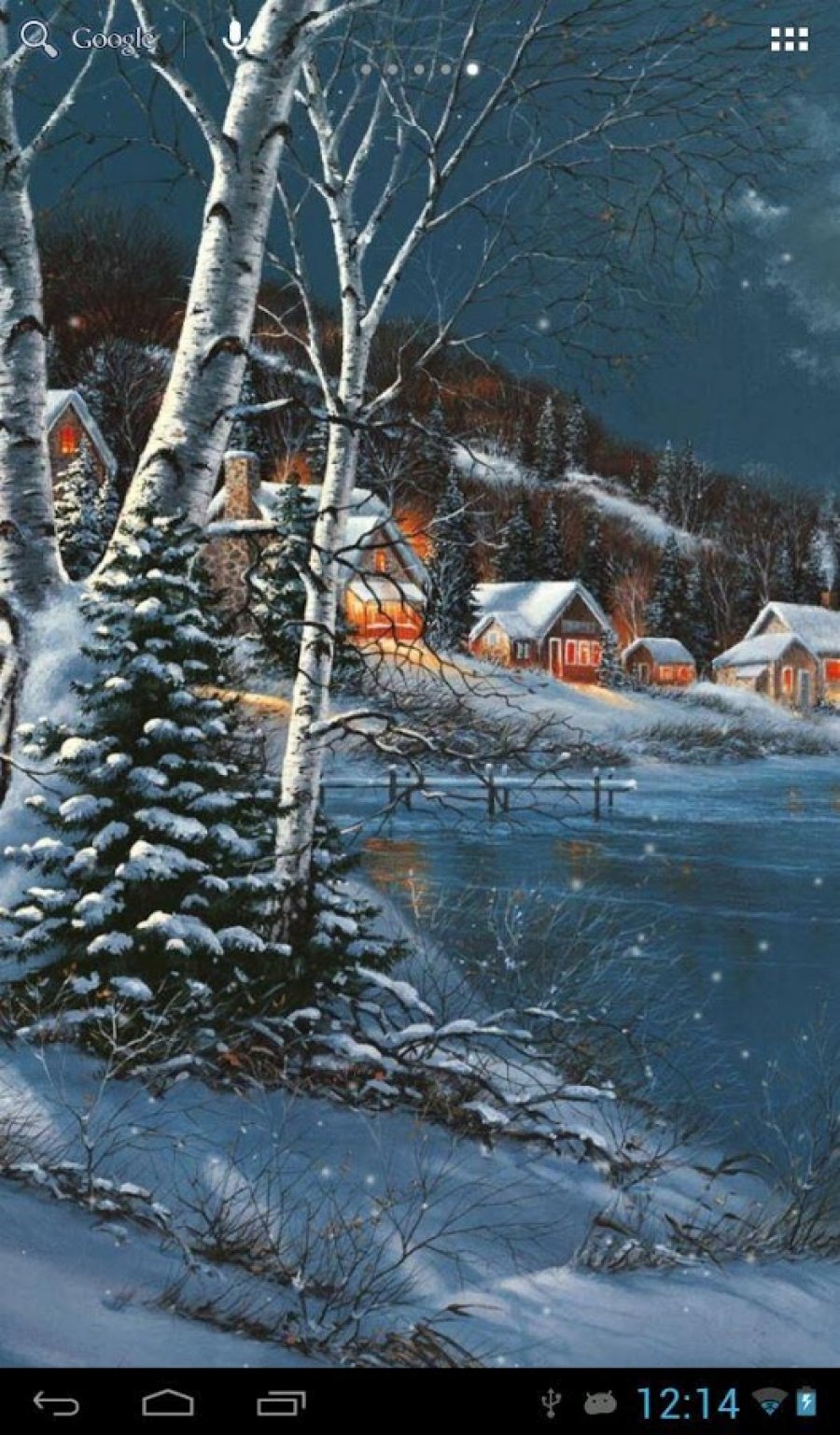 Beautiful Village Snows Christmas - HD Wallpaper 