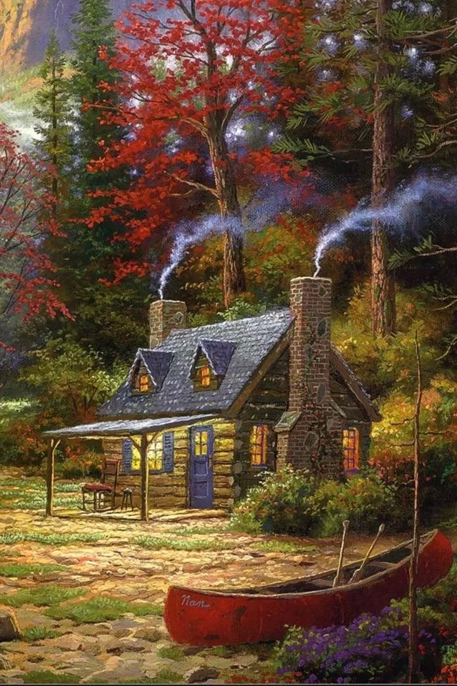 Fairy World Iphone 4s Wallpaper - House Wallpaper For Mobile - HD Wallpaper 