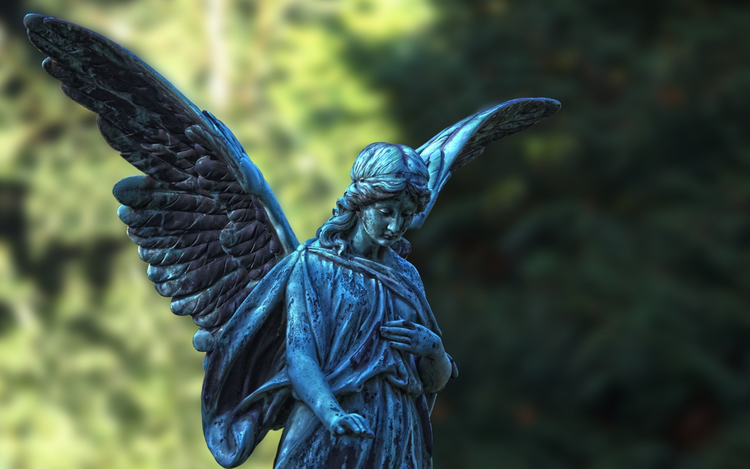 Angel Statue Wallpaper Hd - HD Wallpaper 