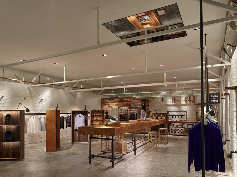 Wood And Concrete Store Concept - HD Wallpaper 