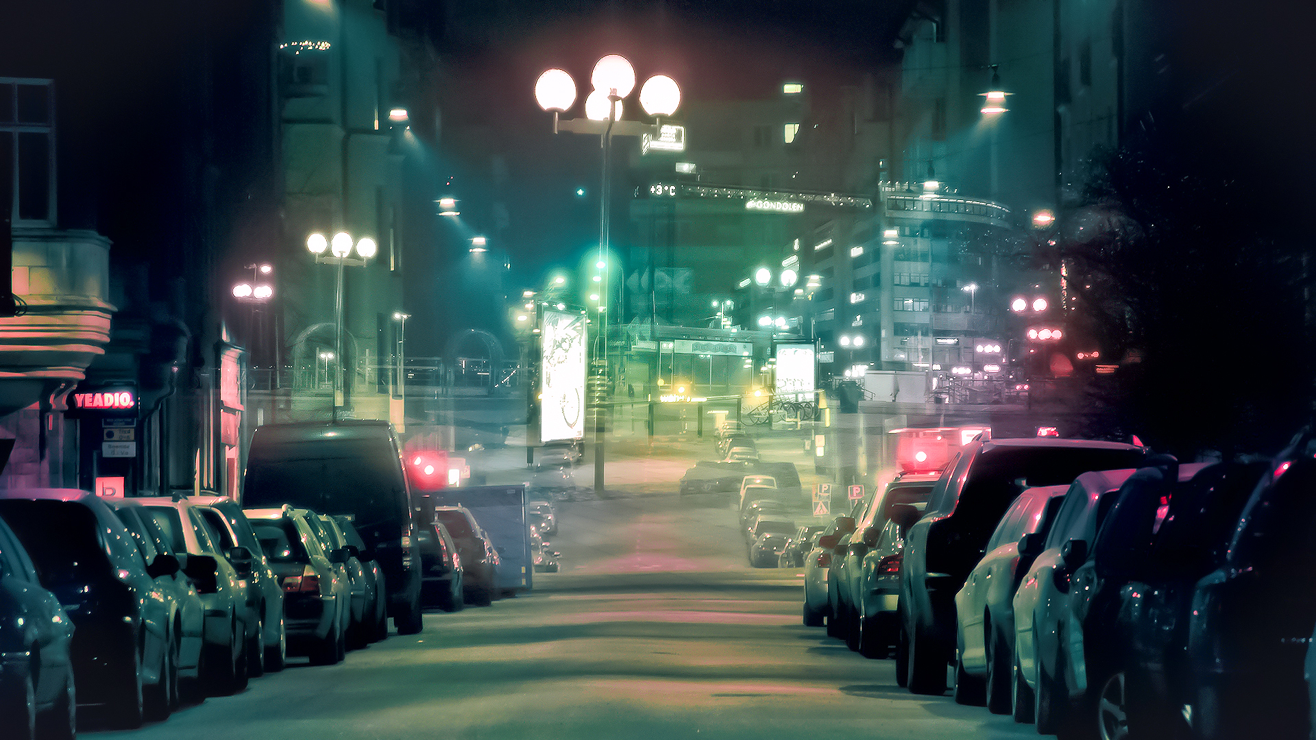 City Night Road Background Hd - HD Wallpaper 