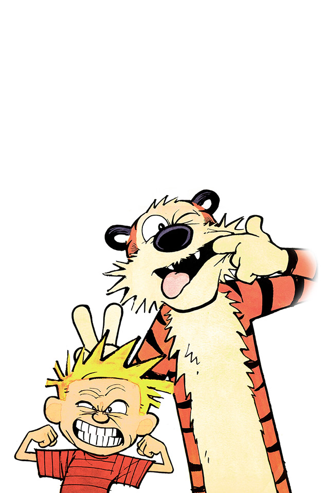 Com Apple Wallpaper Calvin And Hobbes Cheese Iphone4 - Iphone 7 Calvin And Hobbes - HD Wallpaper 