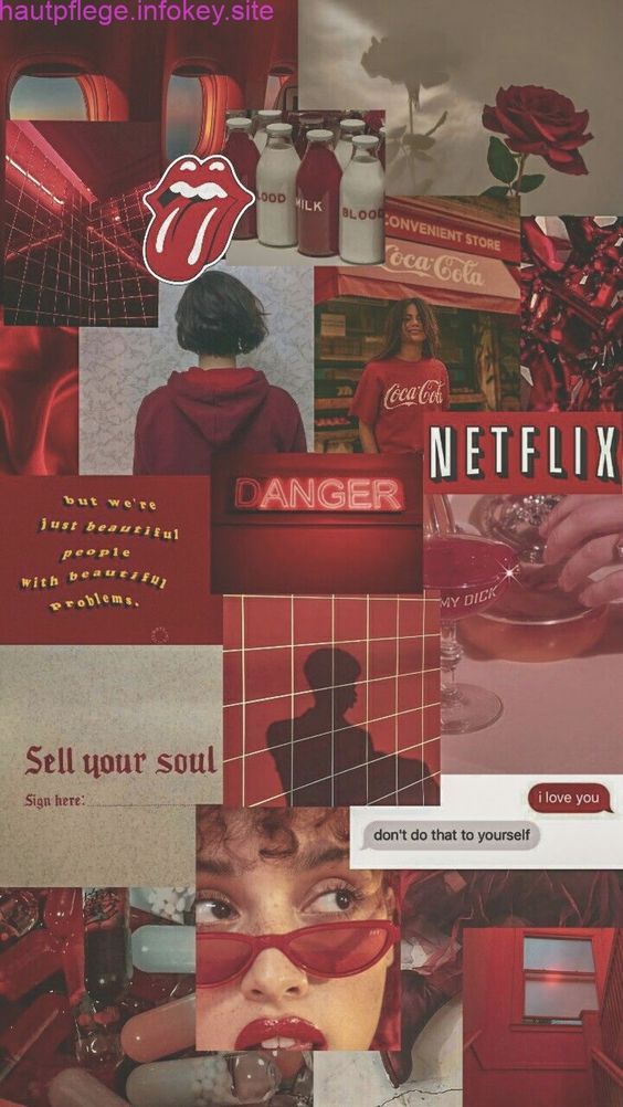 Red Aesthetic Wallpaper Netflix - HD Wallpaper 