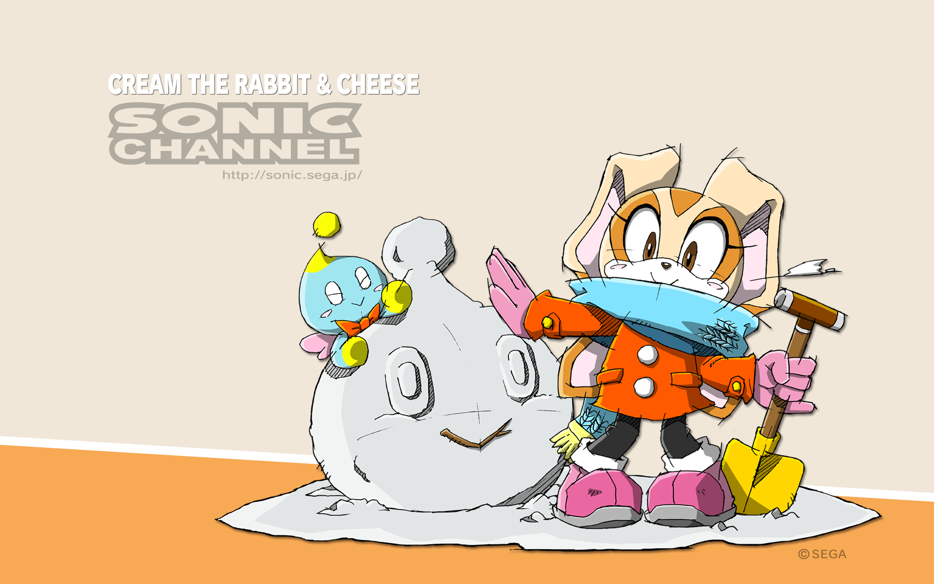 [download This Wallpaper For Pc] - Cream The Rabbit Sonic Channel - HD Wallpaper 