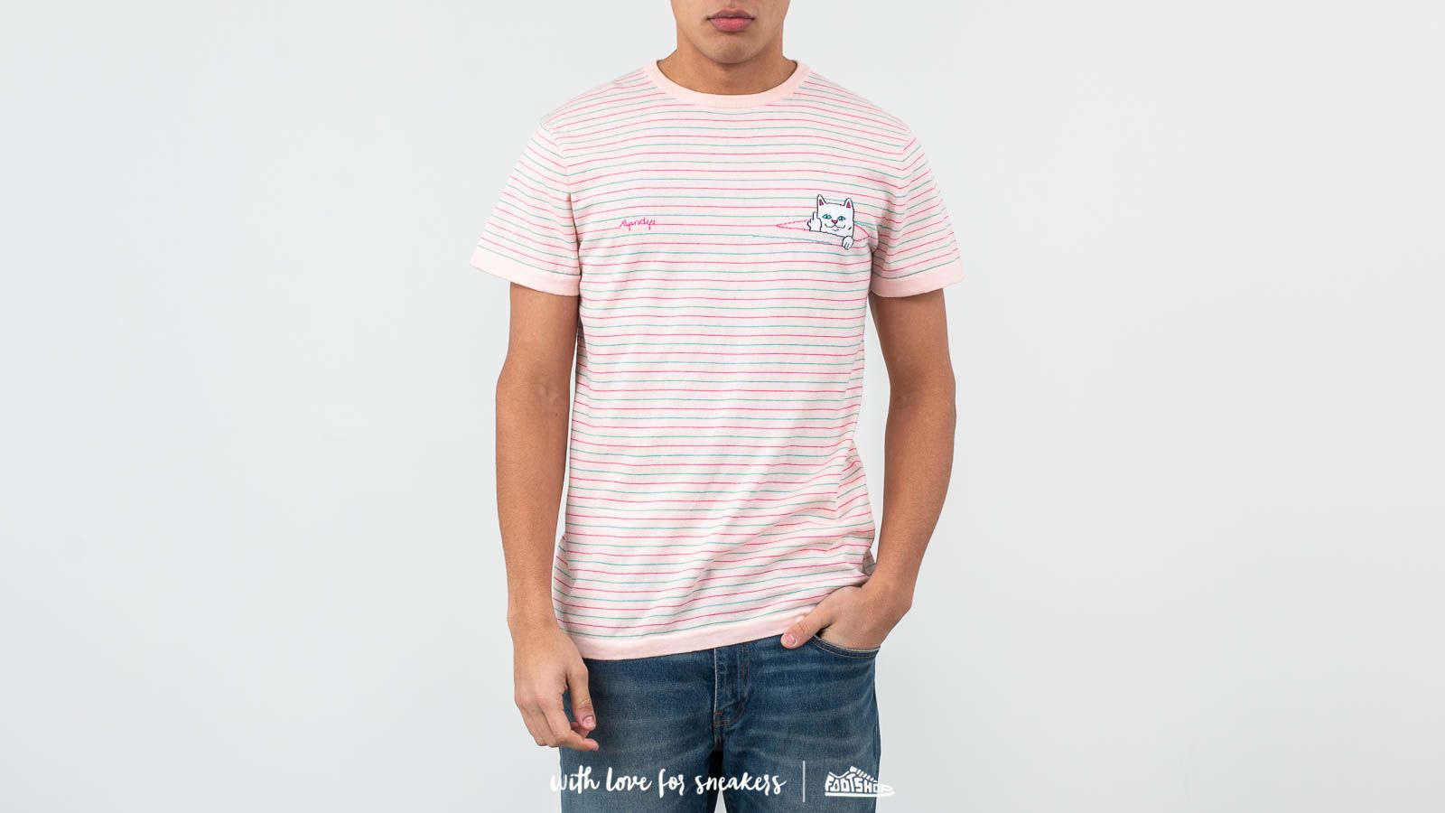 Ripndip Peeking Nermal Knit Tee - Man - HD Wallpaper 