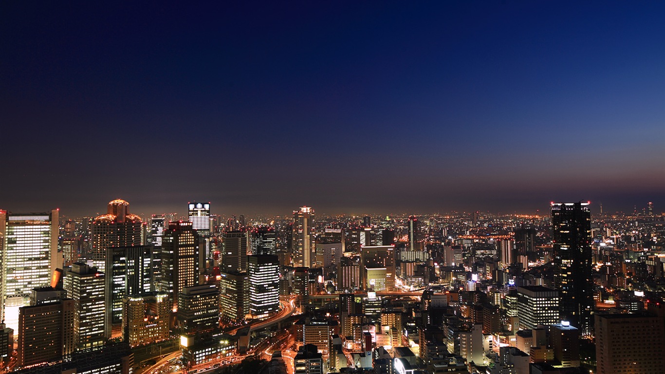 Japan City Beautiful Landscape, Windows 8 Theme Wallpapers - Osaka - HD Wallpaper 