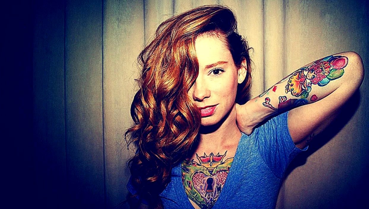 Tattoo Girls Art Wallpaper Desktop Wallpaper Vergapipe - Tattoo Stylish Wallpaper Girl - HD Wallpaper 