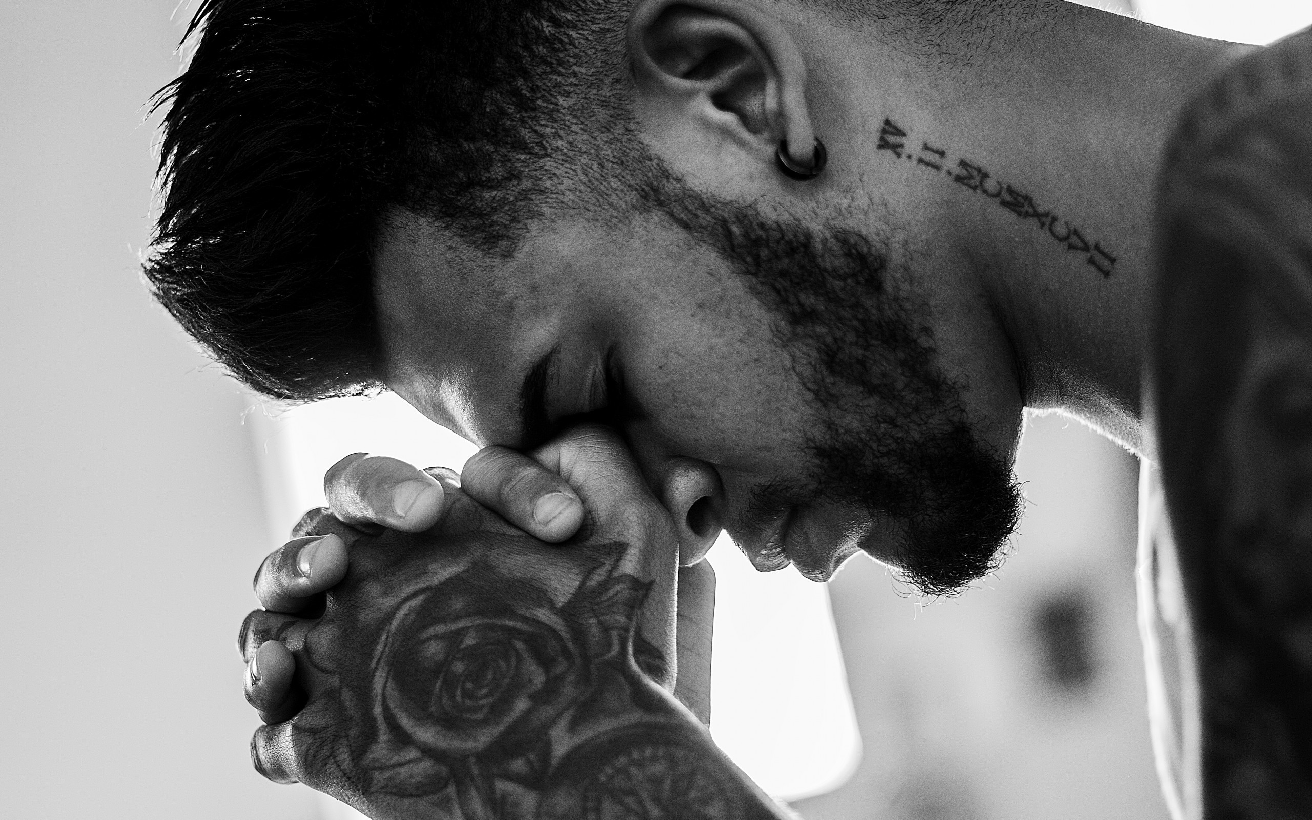 Tattoo, Man, Profile View - Men Cool - HD Wallpaper 