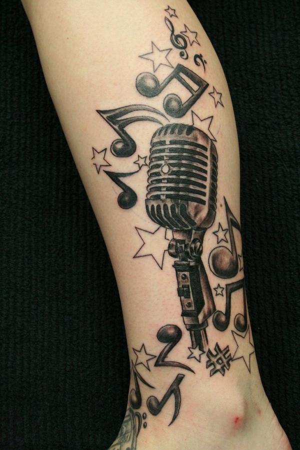 Music Tattoo - HD Wallpaper 