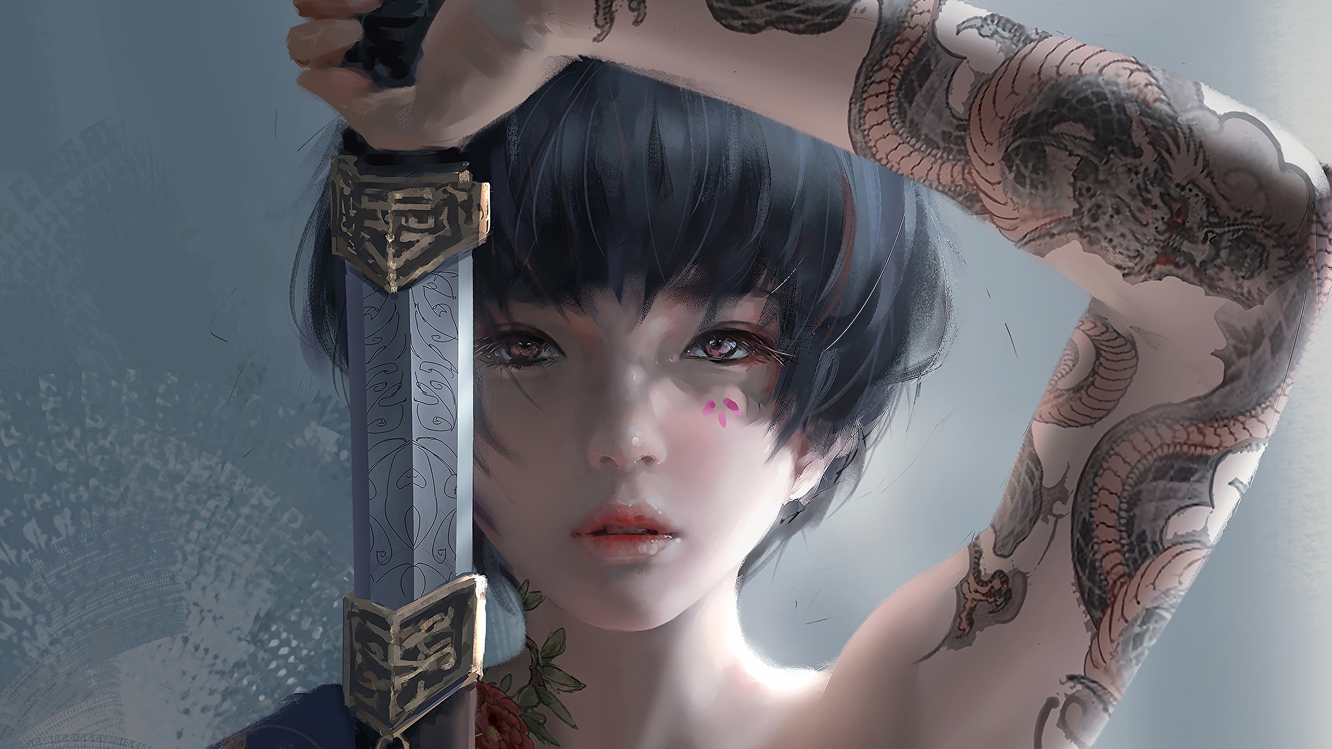 Warrior Fantasy Girl - HD Wallpaper 