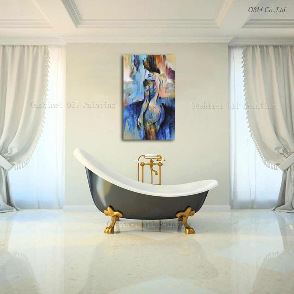 Top Artist Hand-painted High Quality Modern Abstract - Canvas - HD Wallpaper 