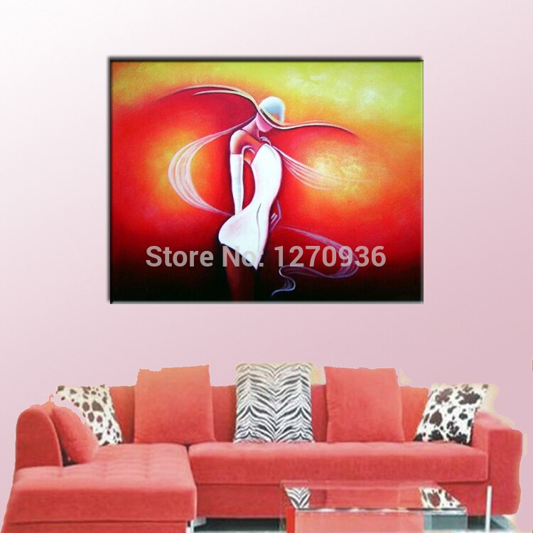 Lukisan Kanvas Berdasar Warna Merah - HD Wallpaper 