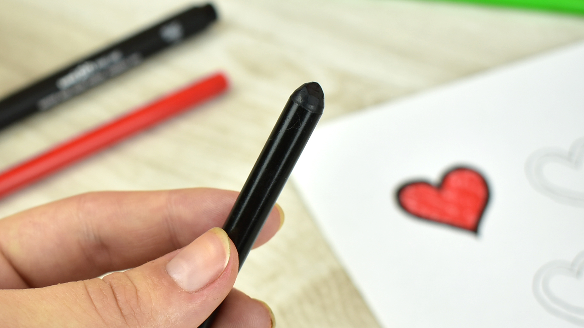 Image Titled Make A Temporary Tattoo With A Pencil - Heart - HD Wallpaper 