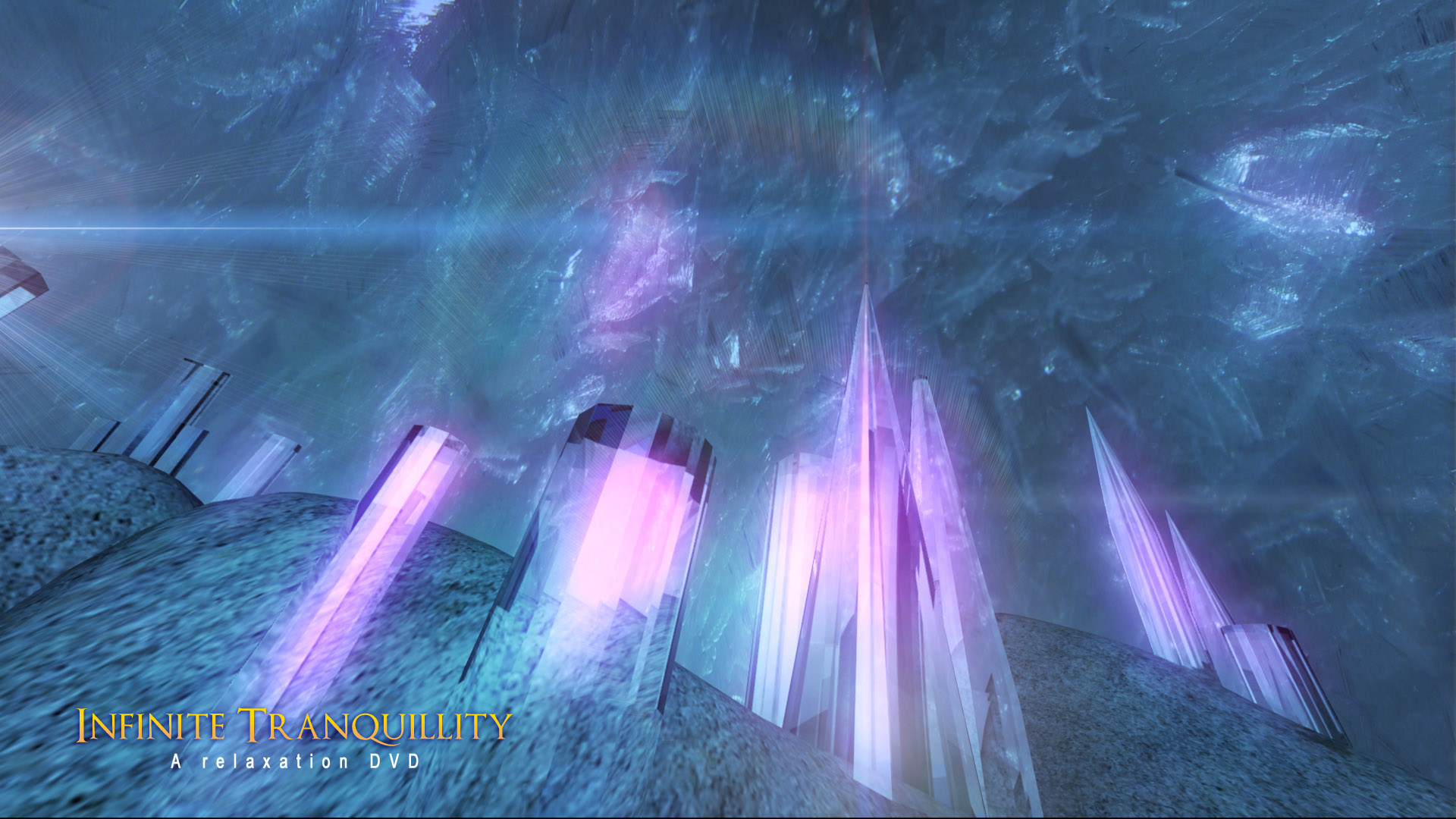 Beautiful Crystal Cave Background - HD Wallpaper 