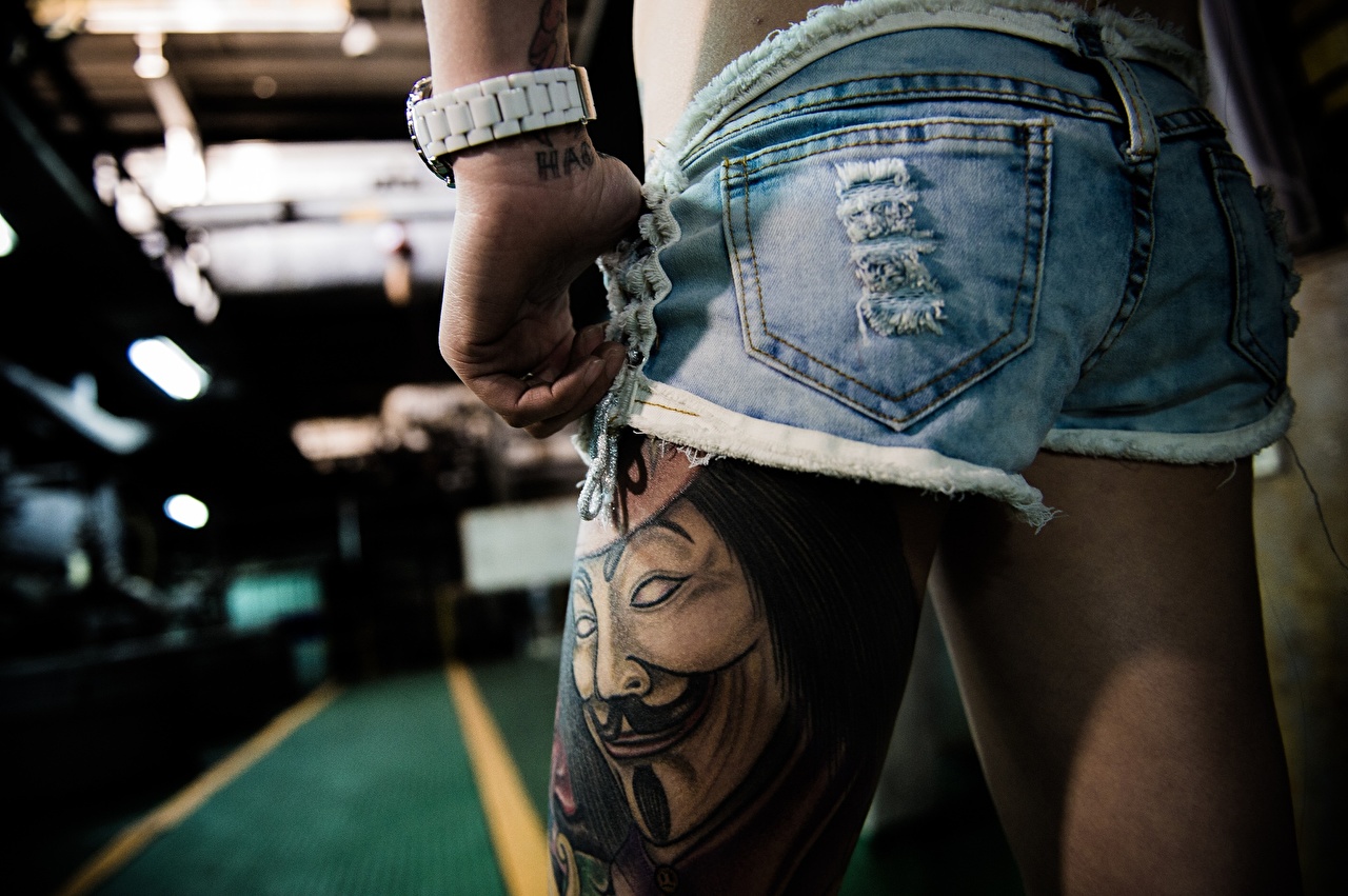 Tatuajes De Una Mujer En La Pierna - HD Wallpaper 