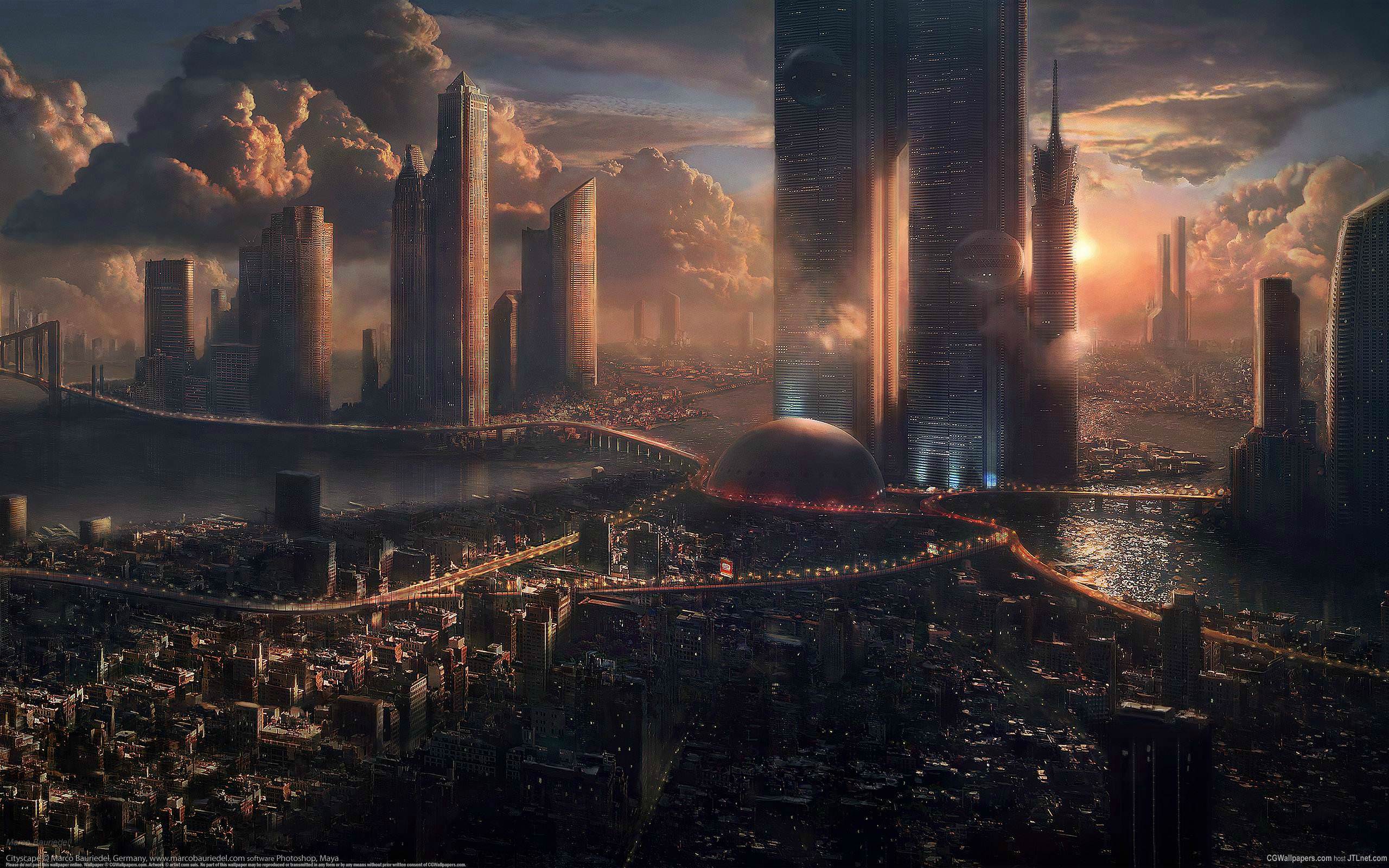 Wallpapers Box Awsome 3d Abstract Hd Wallpapers - Sci Fi Cities - HD Wallpaper 