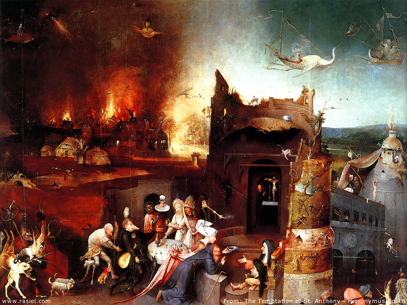 Hieronymus Bosch Paradise And Hell - HD Wallpaper 