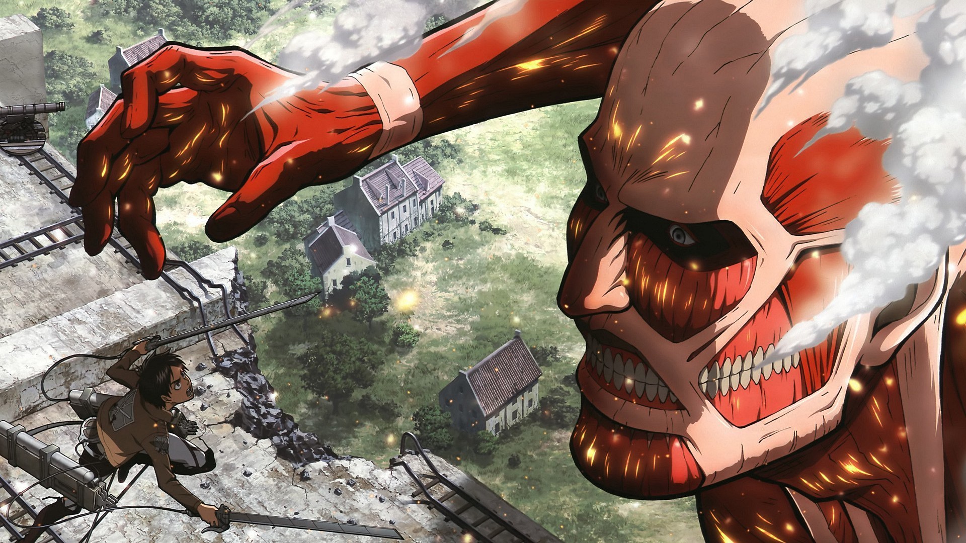 Colossal Titan Season 1 - HD Wallpaper 