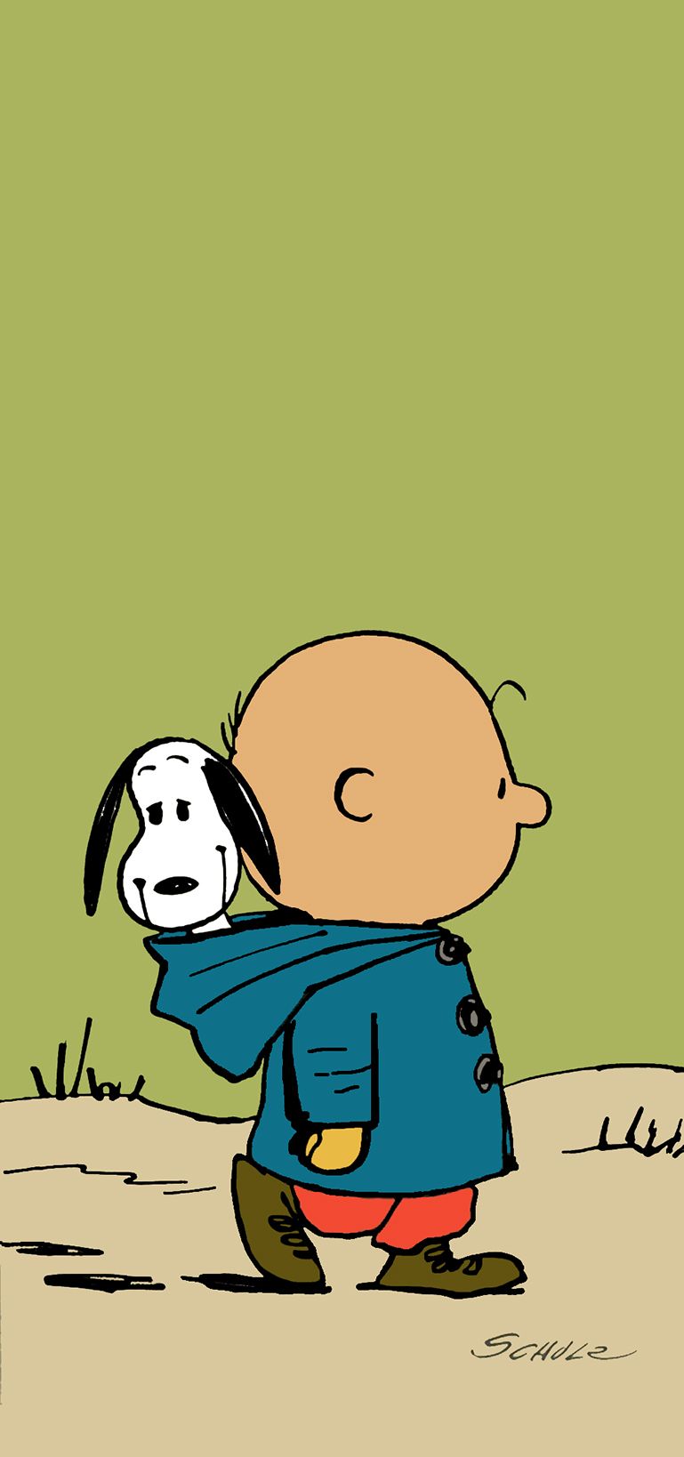 Snoopy And Charlie Brown Iphone - HD Wallpaper 