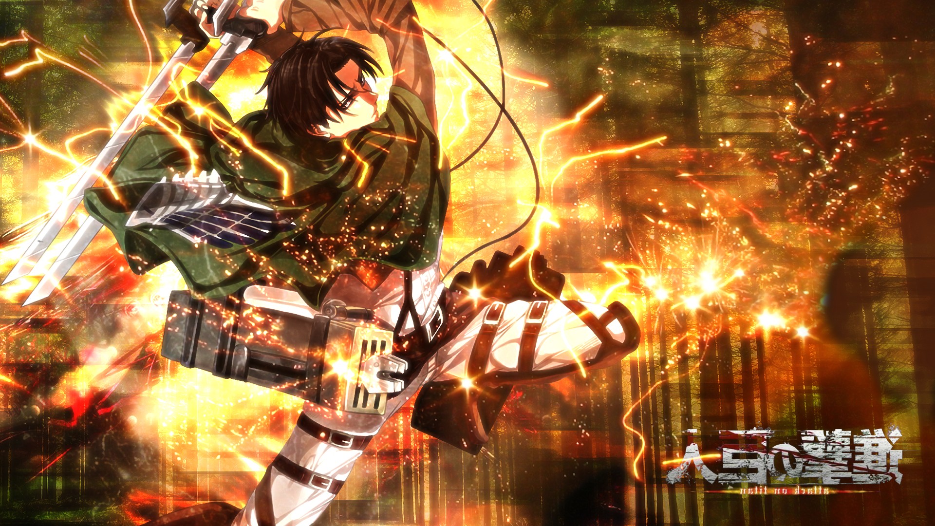 Attack On Titan Desktop Wallpaper - Shingeki No Kyojin Wallpaper Levi - HD Wallpaper 