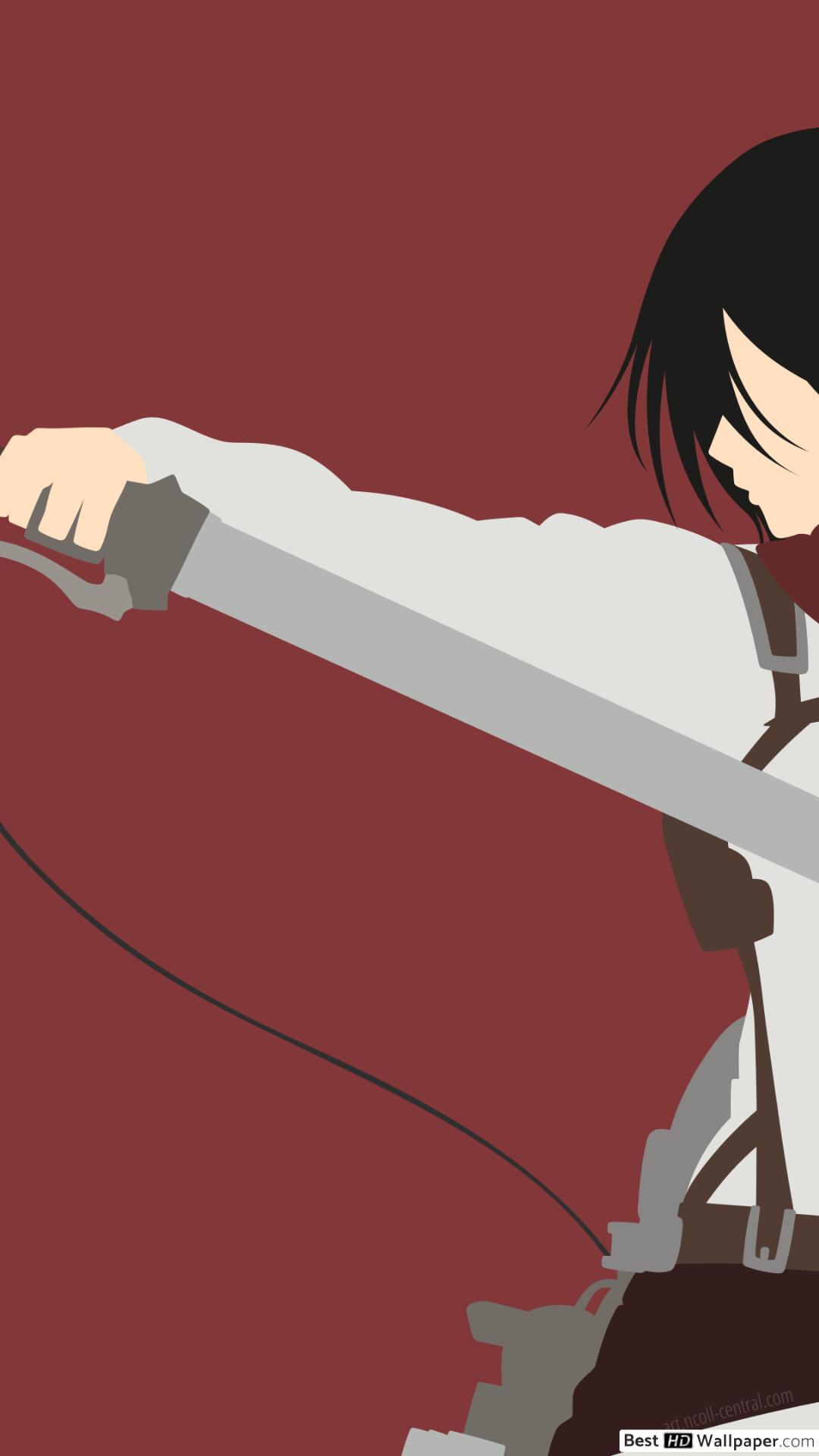 Attack On Titan Minimalist Wallpaper Phone - HD Wallpaper 