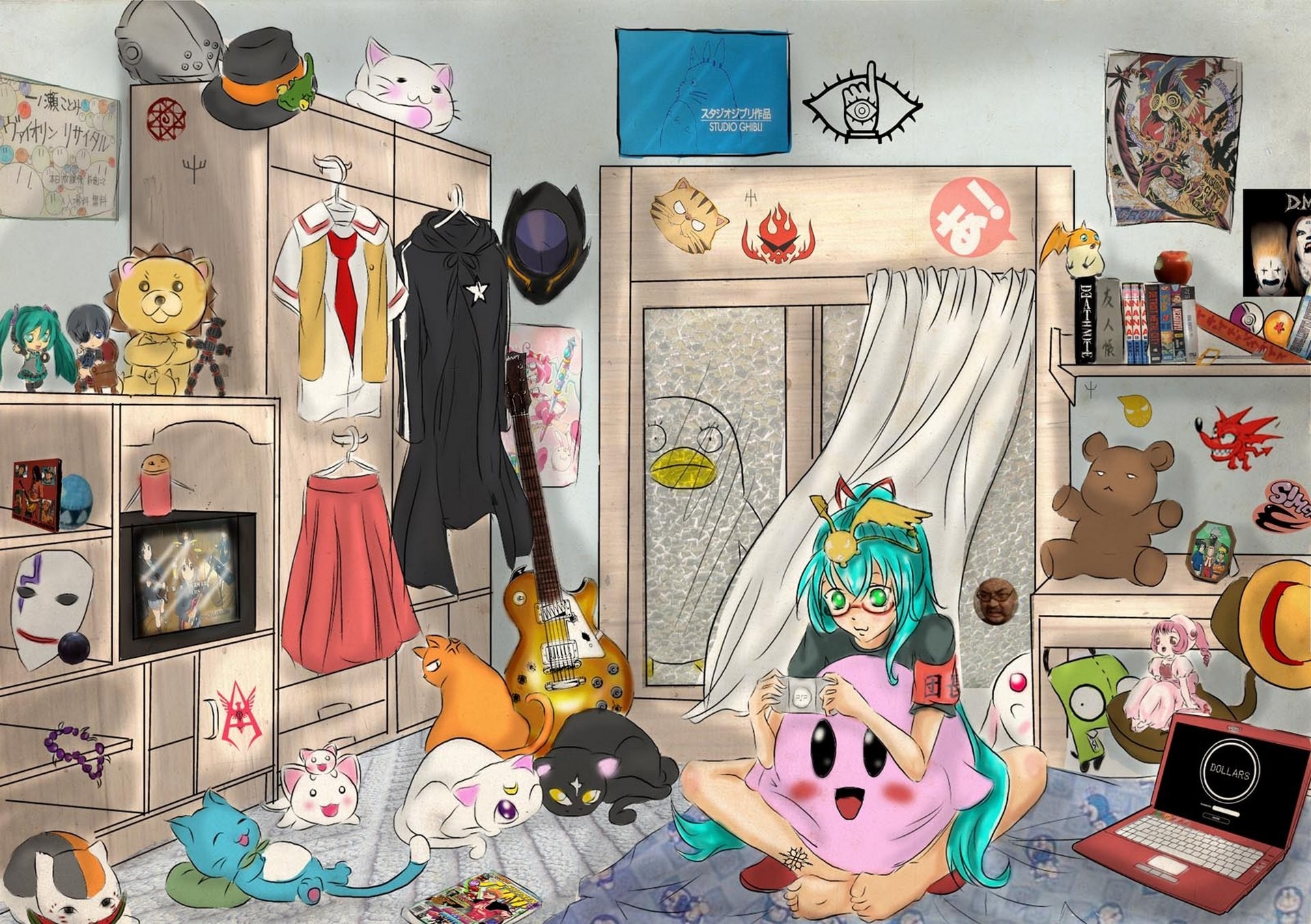 Messy Girl Room Cartoon - HD Wallpaper 