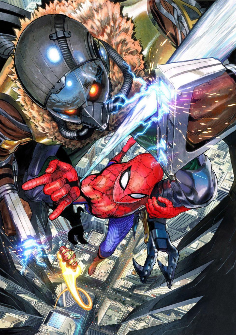 One Punch Man Spiderman - HD Wallpaper 