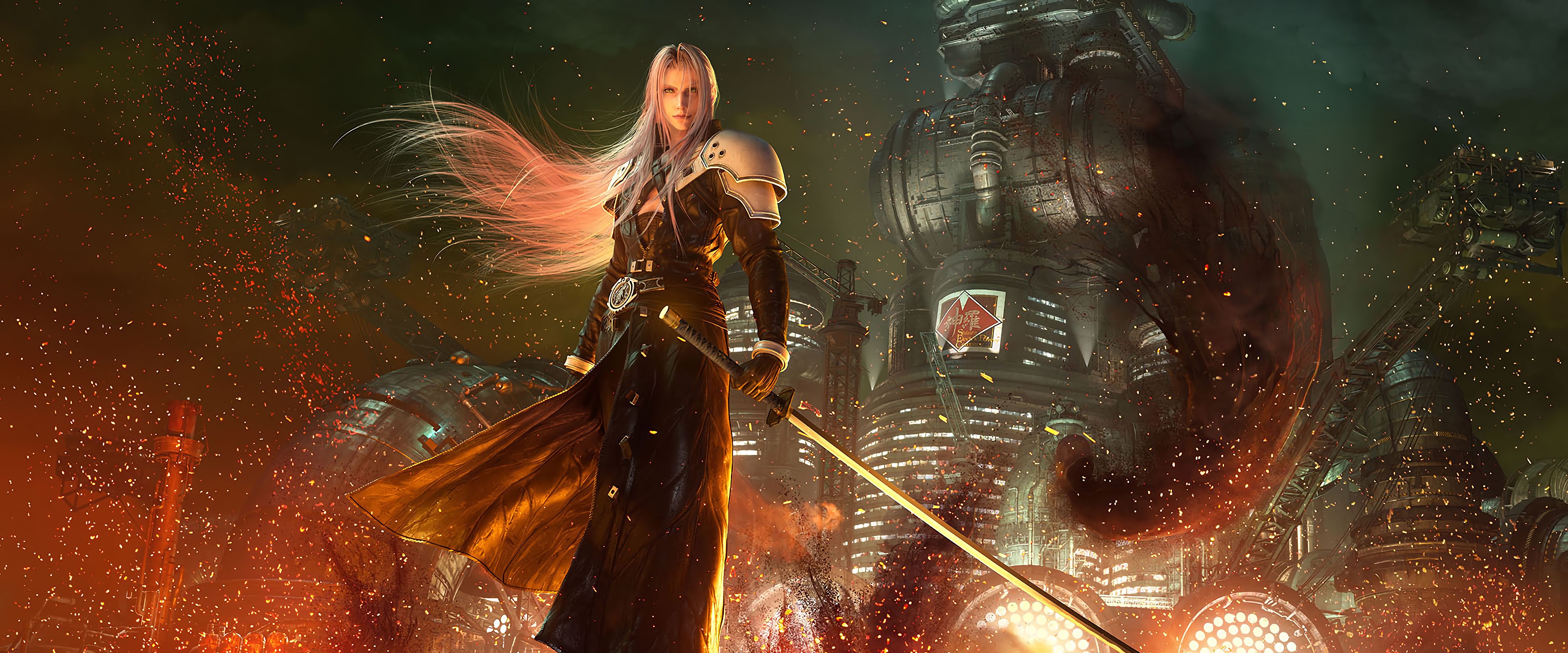 Sephiroth, Final Fantasy 7 Remake, 4k, - Final Fantasy 7 Remake - HD Wallpaper 